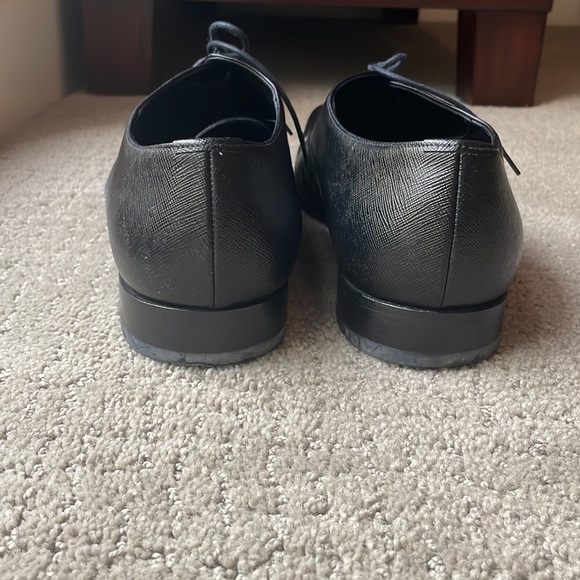 Prada Men’s Saffiano Leather Oxford Shoes Size 10 - Picture 9 of 14